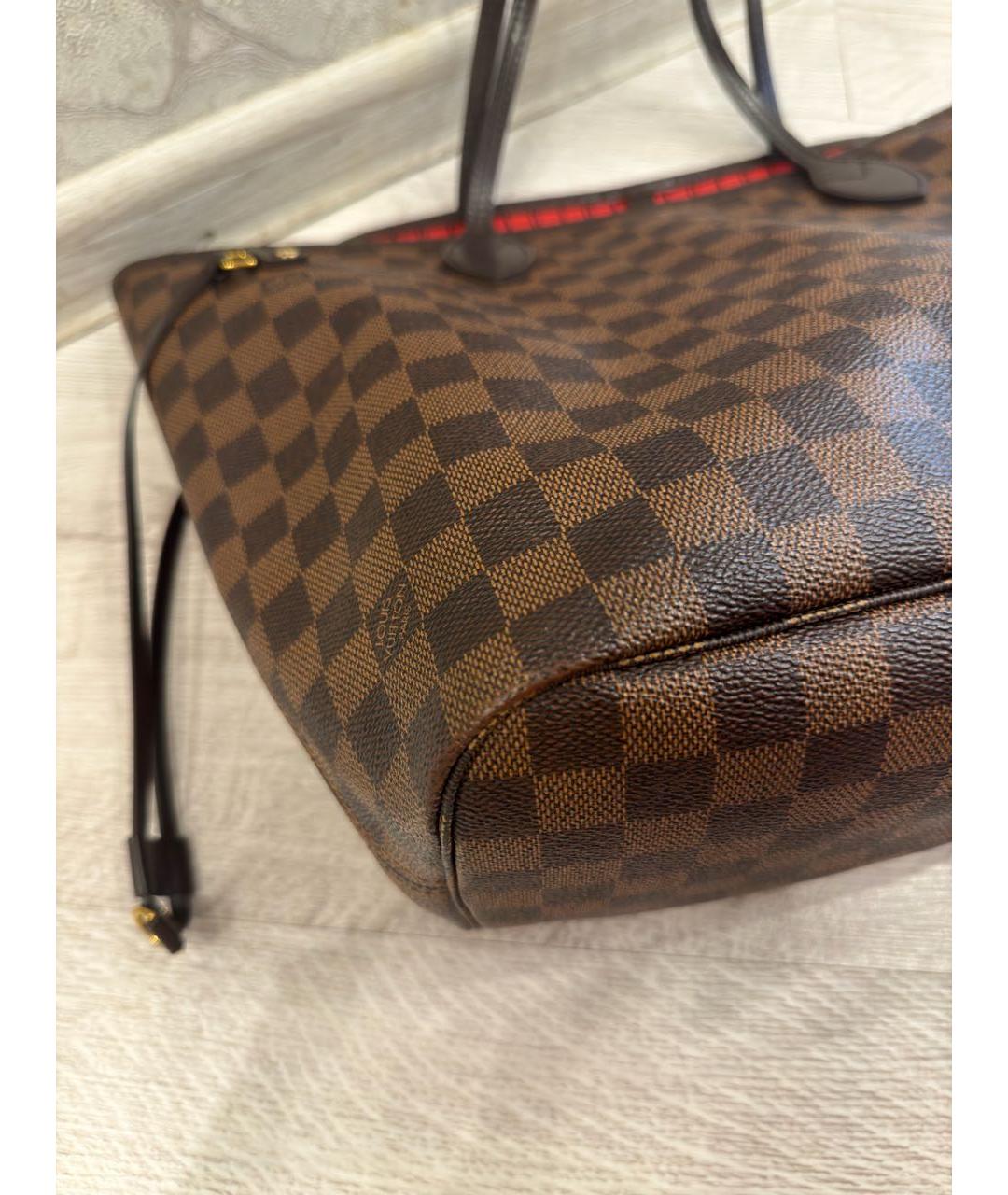 LOUIS VUITTON Коричневая сумка с короткими ручками, фото 6