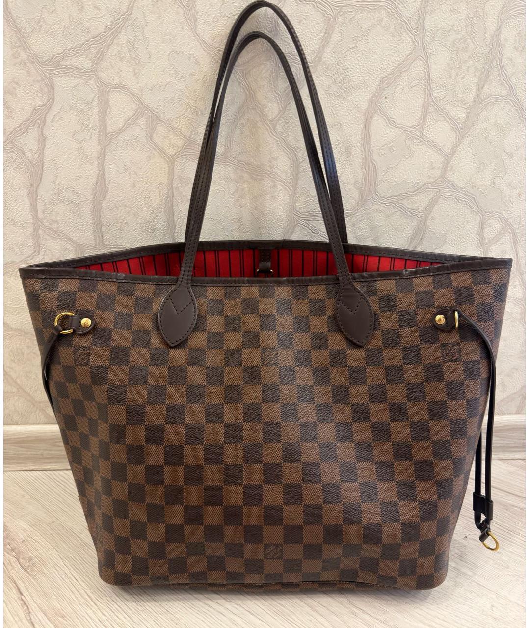 LOUIS VUITTON Коричневая сумка с короткими ручками, фото 9