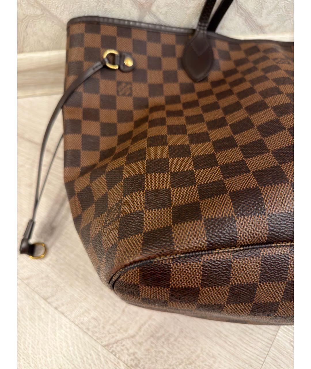 LOUIS VUITTON Коричневая сумка с короткими ручками, фото 8