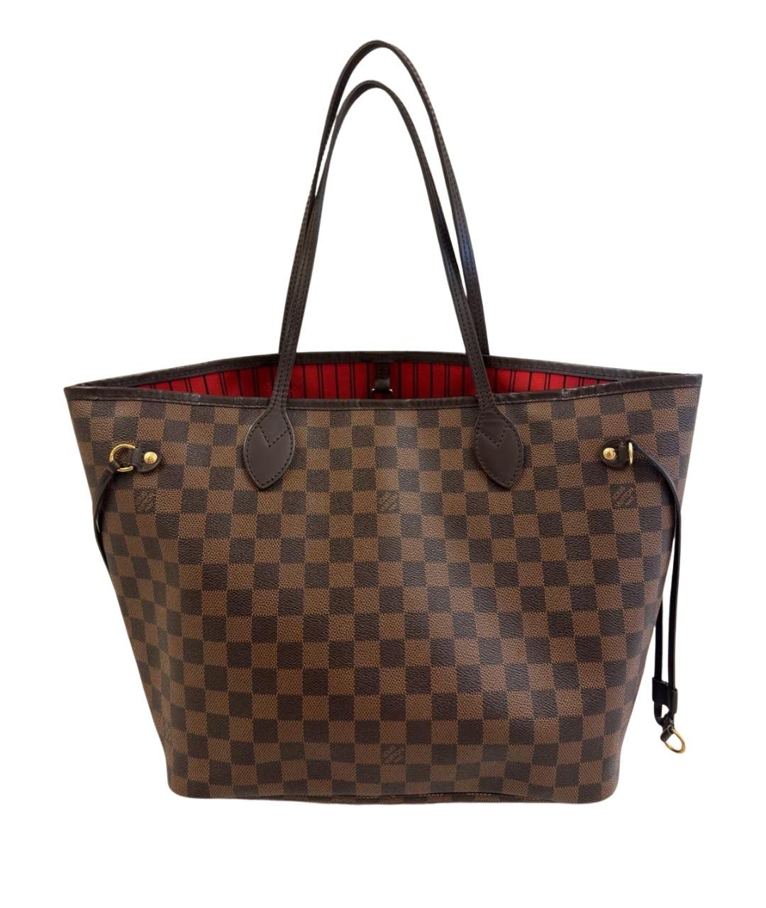 LOUIS VUITTON Коричневая сумка с короткими ручками, фото 1