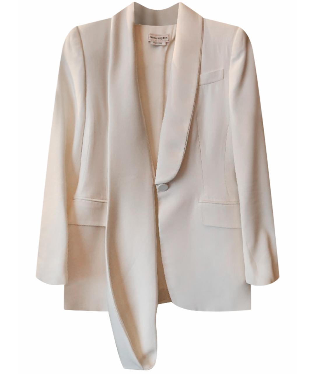 MCQ ALEXANDER MCQUEEN Белый вискозный жакет/пиджак, фото 1
