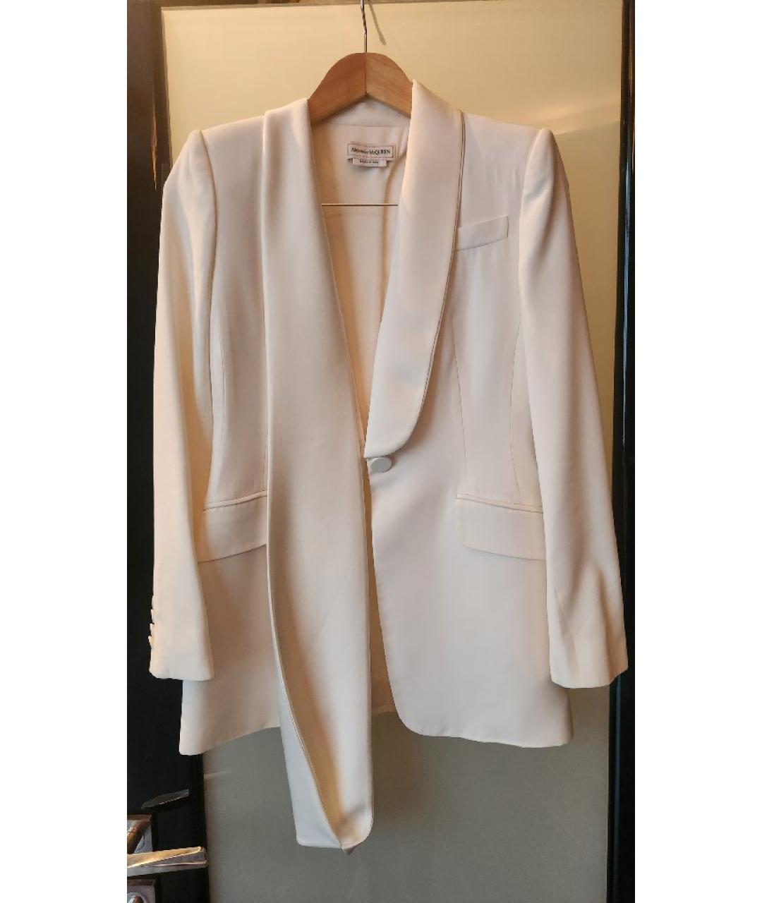 MCQ ALEXANDER MCQUEEN Белый вискозный жакет/пиджак, фото 7