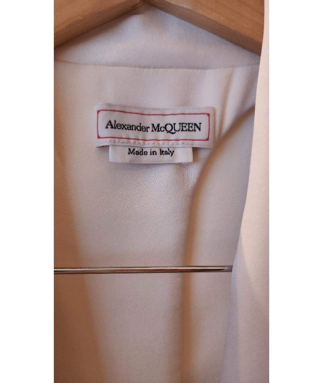 MCQ ALEXANDER MCQUEEN Белый вискозный жакет/пиджак, фото 3