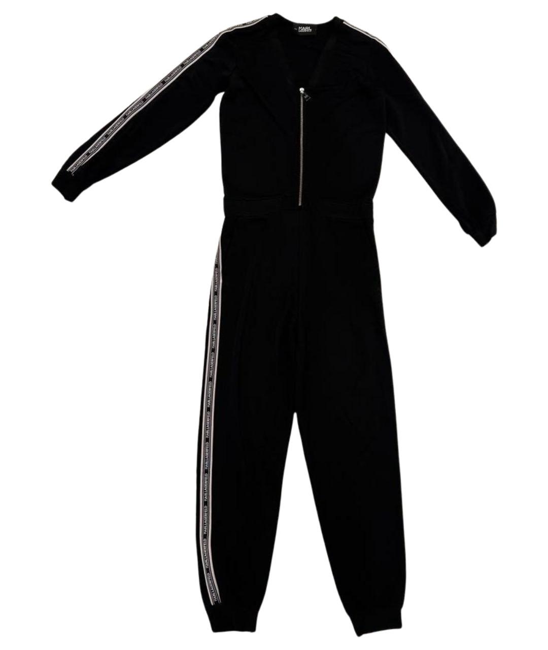 KARL LAGERFELD Черный вискозный комбинезон, фото 1