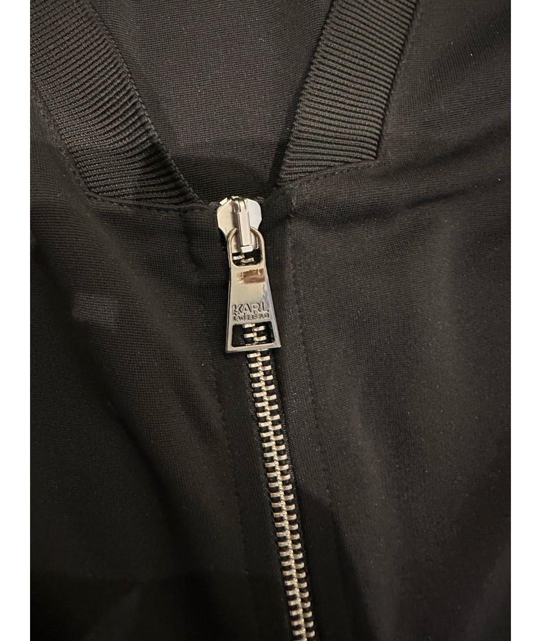 KARL LAGERFELD Черный вискозный комбинезон, фото 2