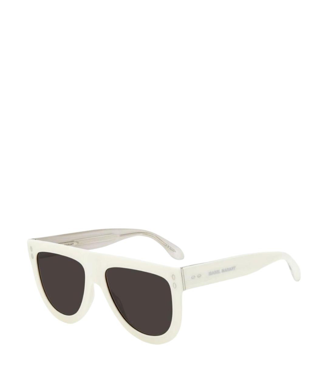 ISABEL MARANT Белые пластиковые солнцезащитные очки, фото 1