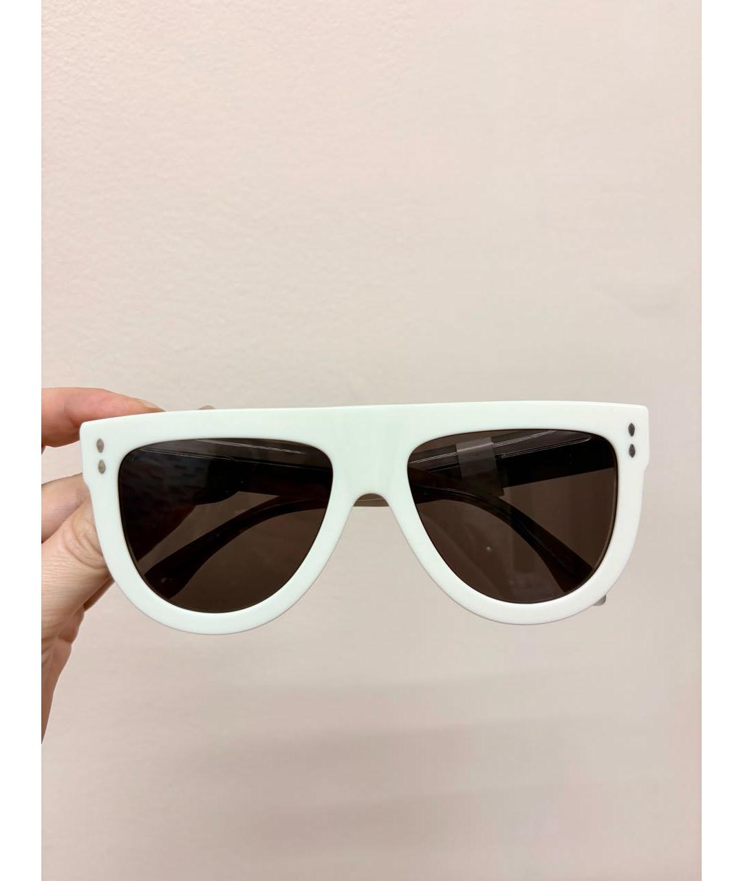 ISABEL MARANT Белые пластиковые солнцезащитные очки, фото 6