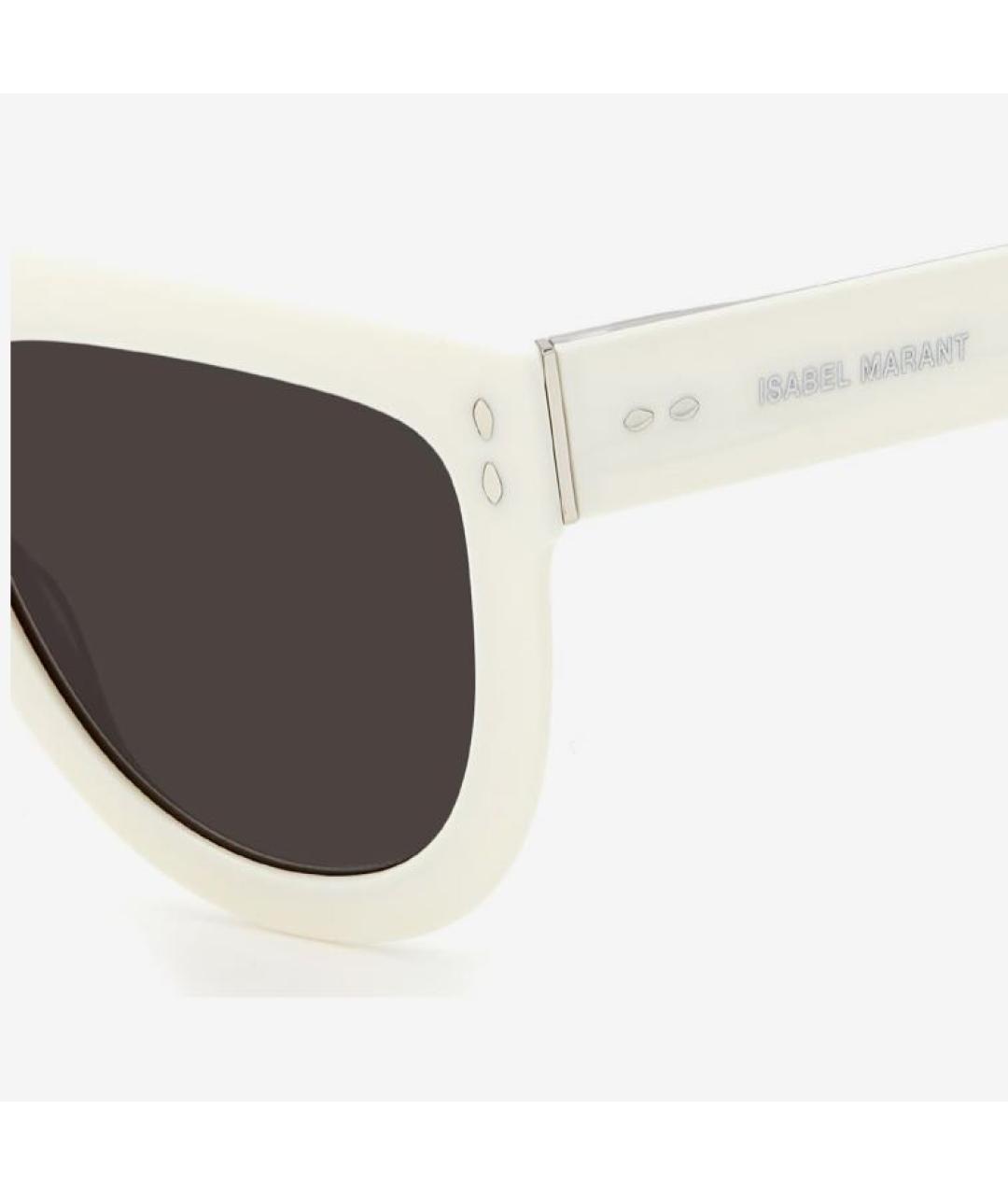 ISABEL MARANT Белые пластиковые солнцезащитные очки, фото 3