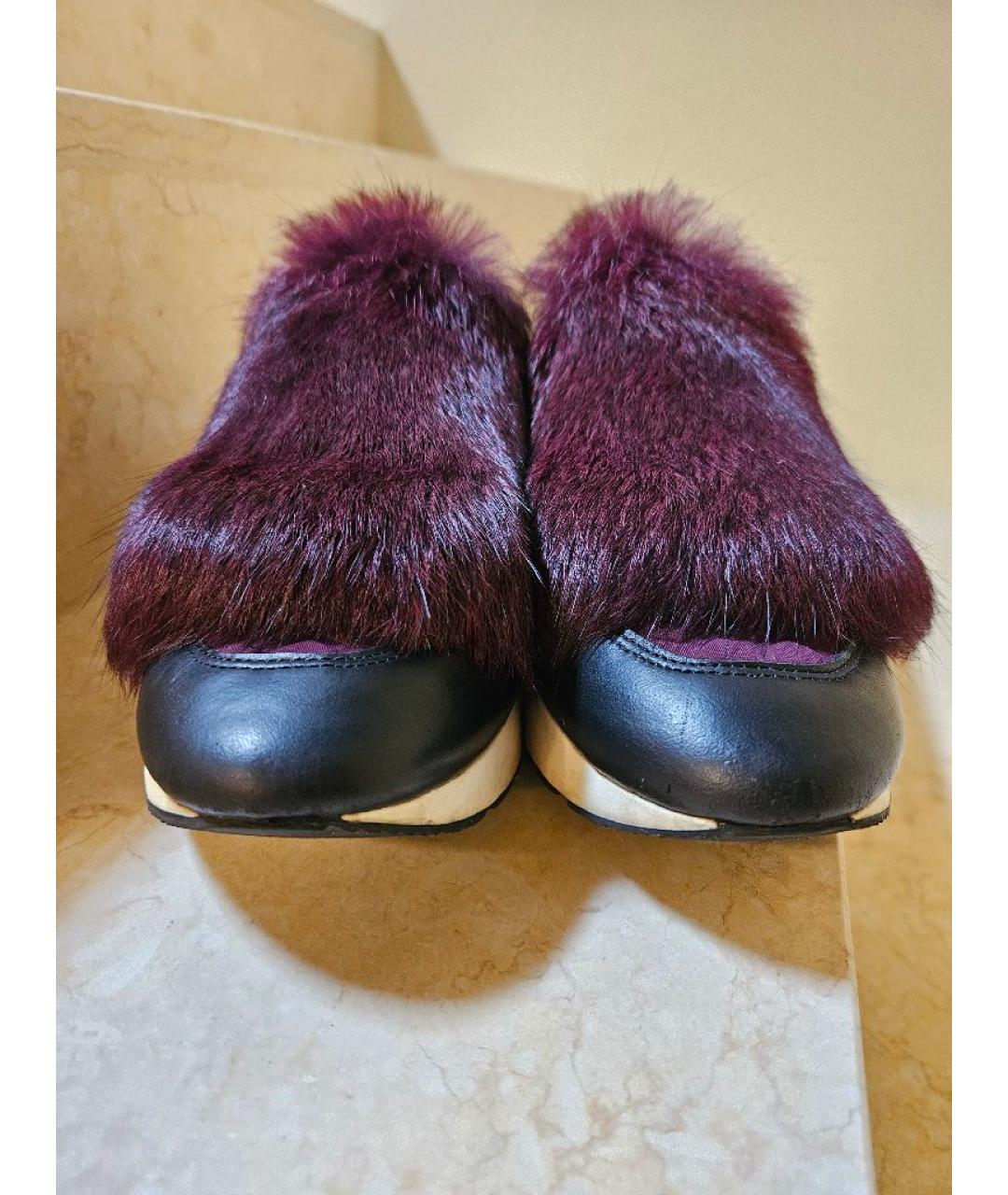 POLLINI Мульти кожаные кроссовки, фото 3