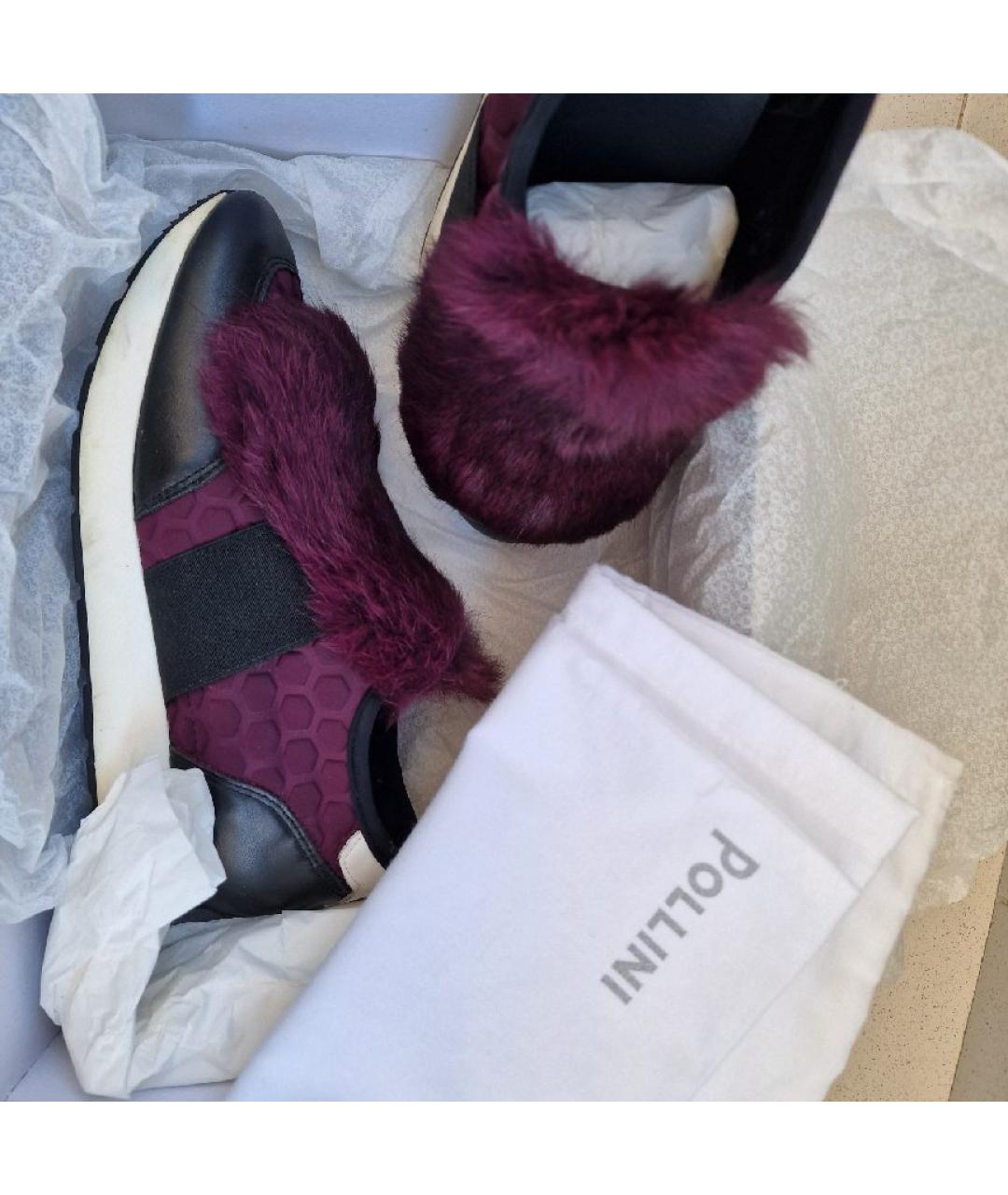 POLLINI Мульти кожаные кроссовки, фото 6