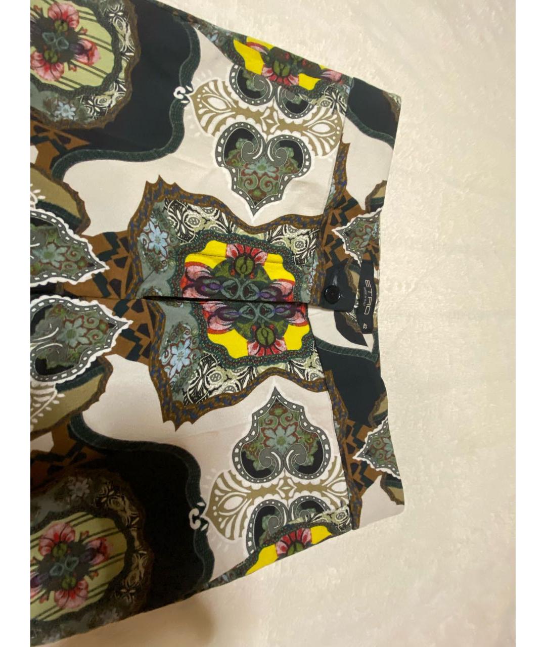 ETRO Мульти вискозные прямые брюки, фото 3