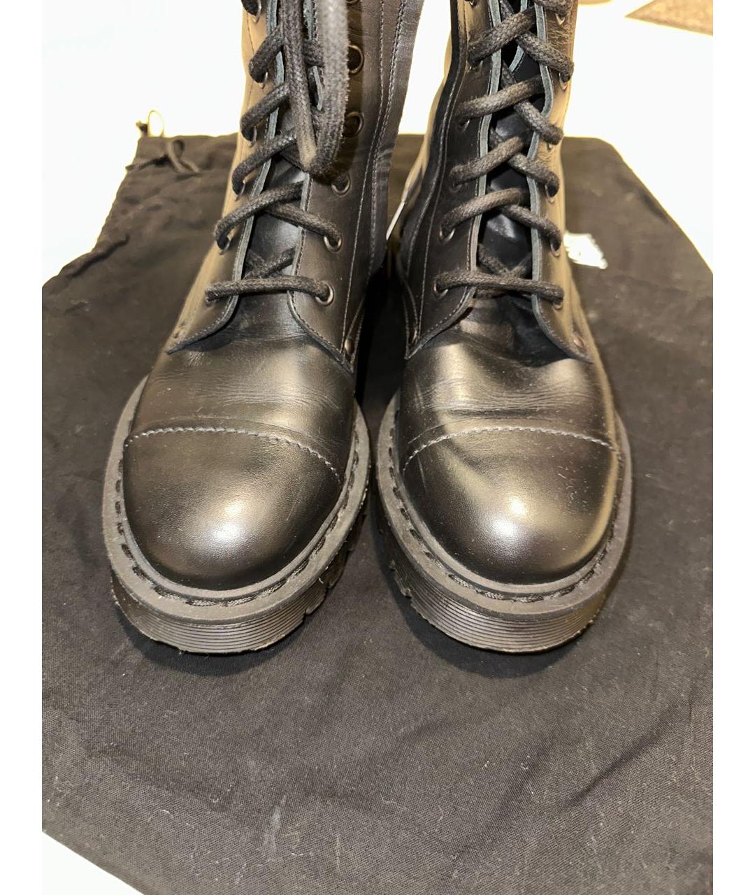 VETEMENTS Черные кожаные ботинки, фото 6