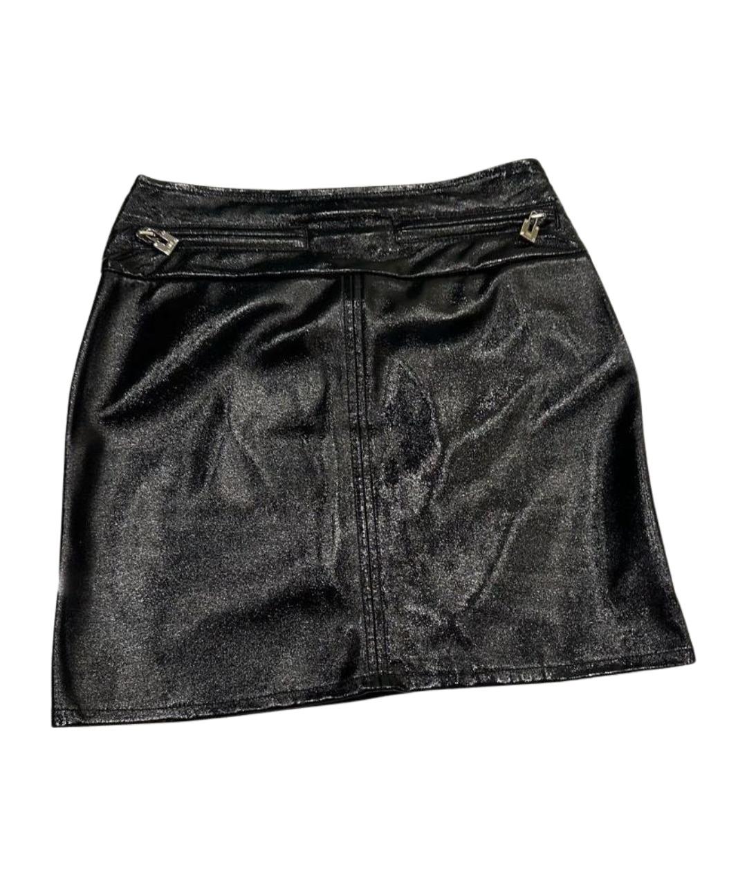 ELISABETTA FRANCHI Черная юбка мини, фото 1