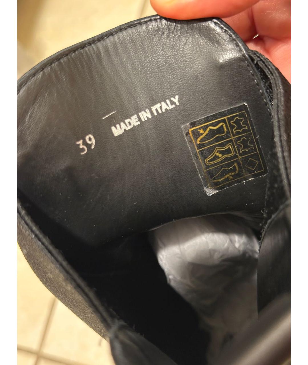 MIU MIU Черные кожаные ботинки, фото 6
