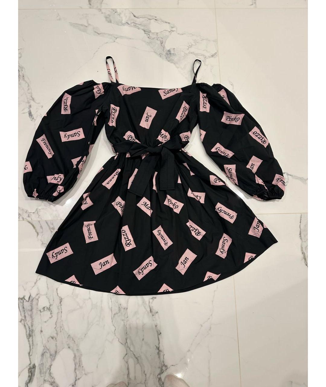 PINKO Черный сарафан, фото 5