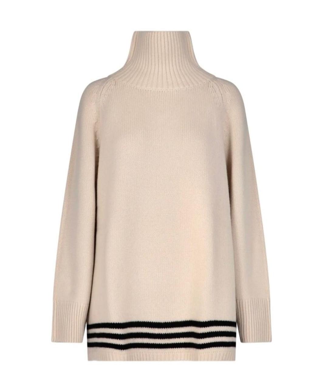 KHAITE Бежевый кашемировый джемпер / свитер, фото 1