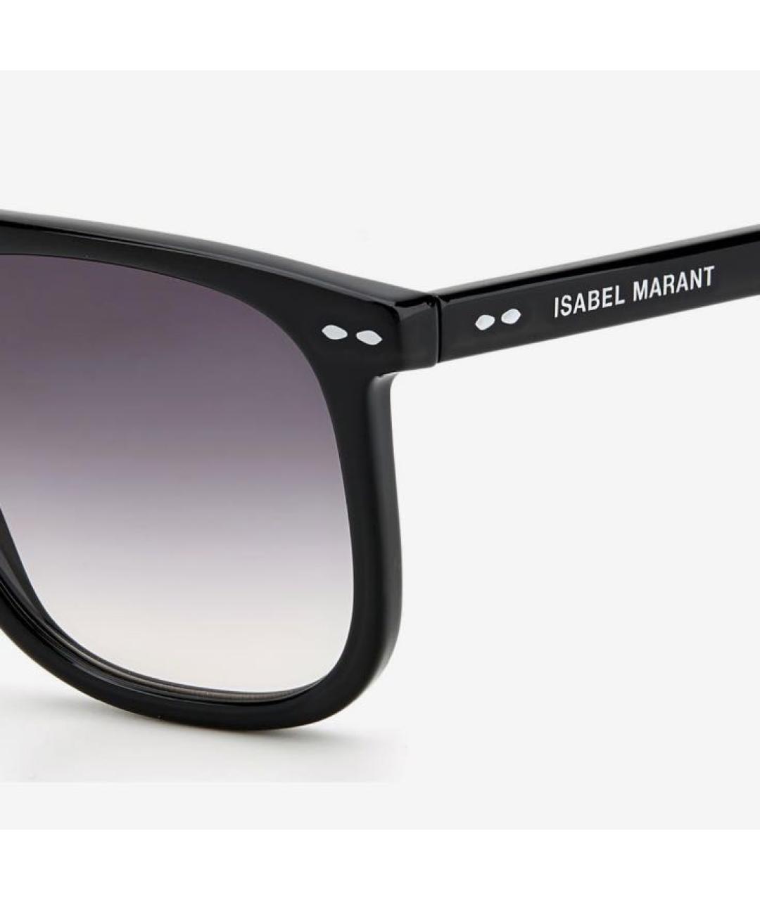 ISABEL MARANT Черные пластиковые солнцезащитные очки, фото 3