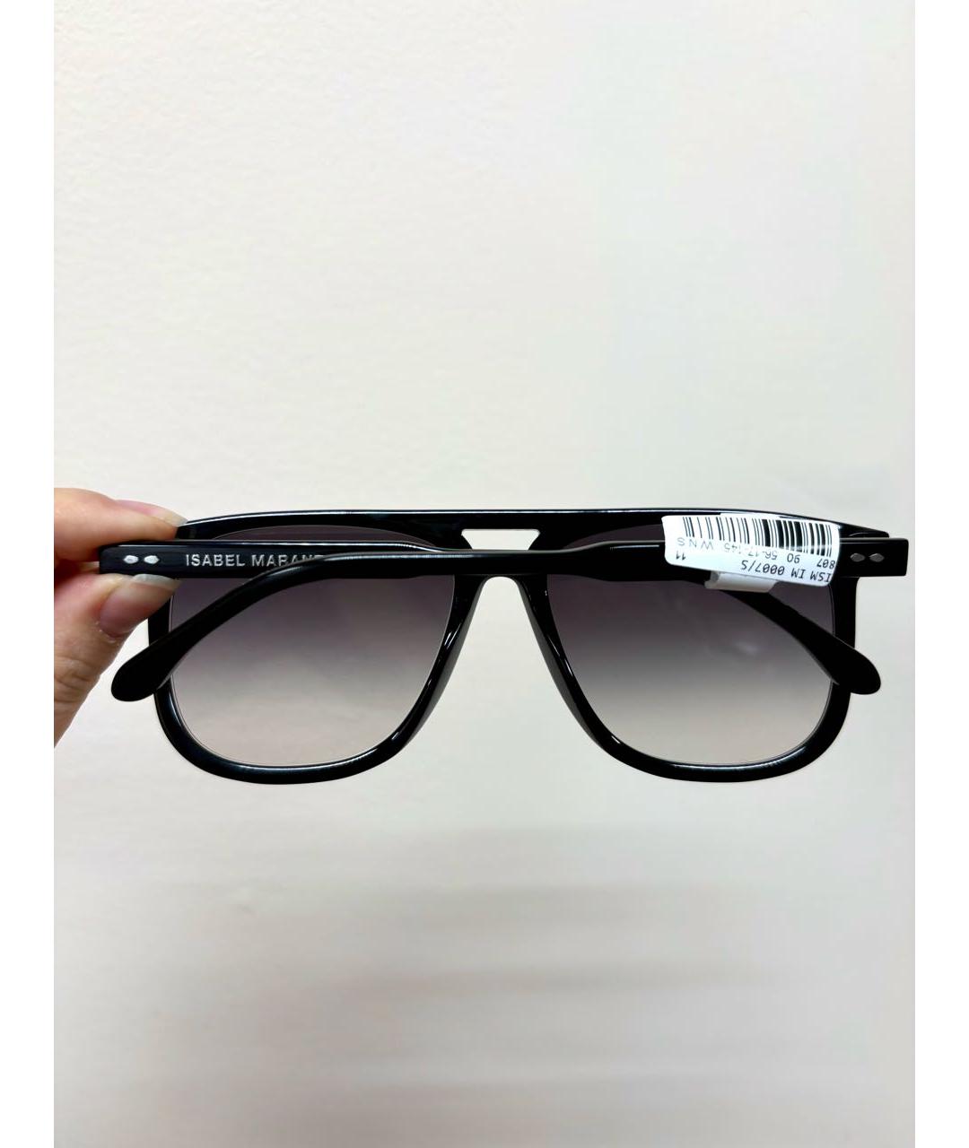 ISABEL MARANT Черные пластиковые солнцезащитные очки, фото 6