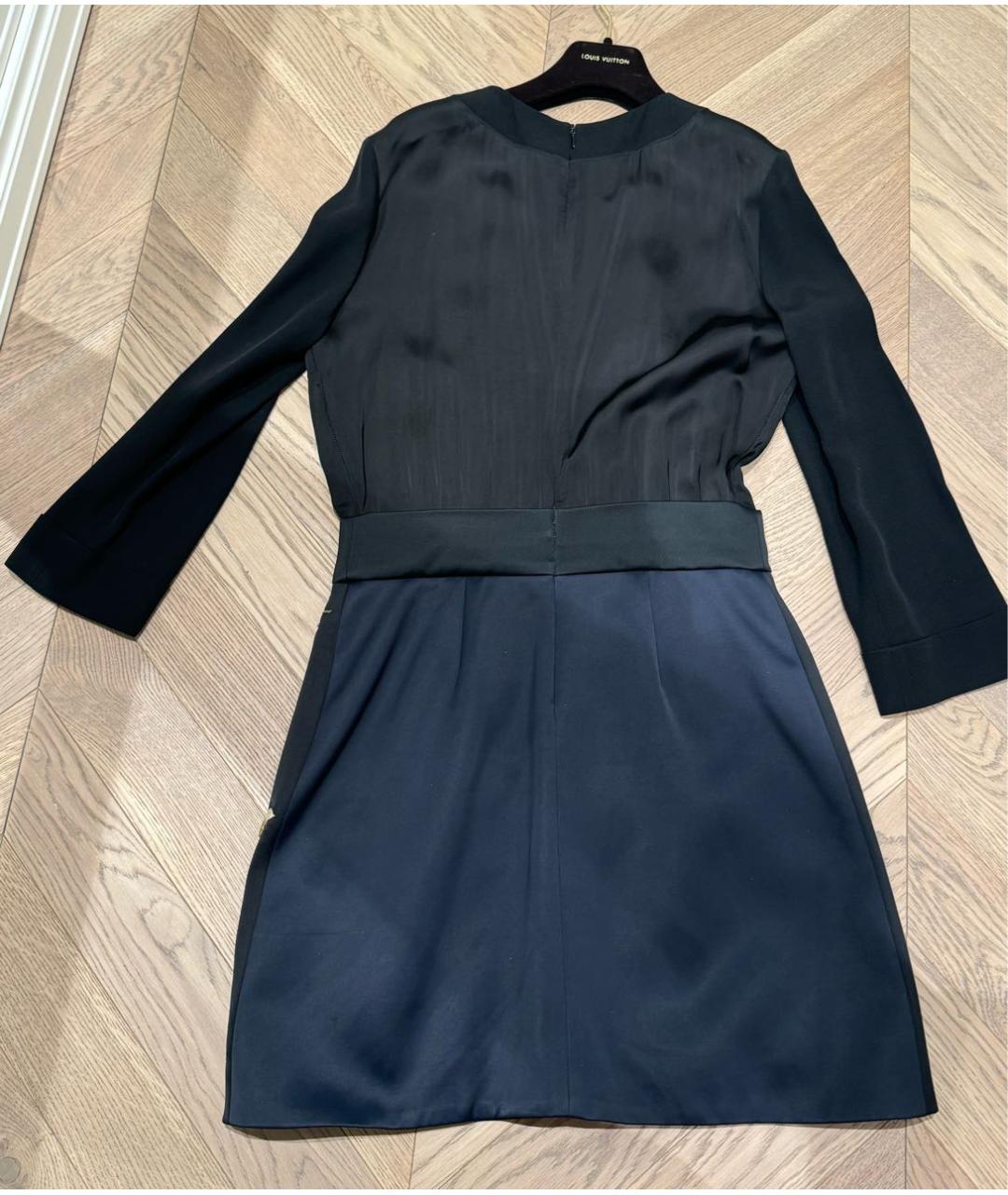 VICTORIA BECKHAM Черное вискозное коктейльное платье, фото 3