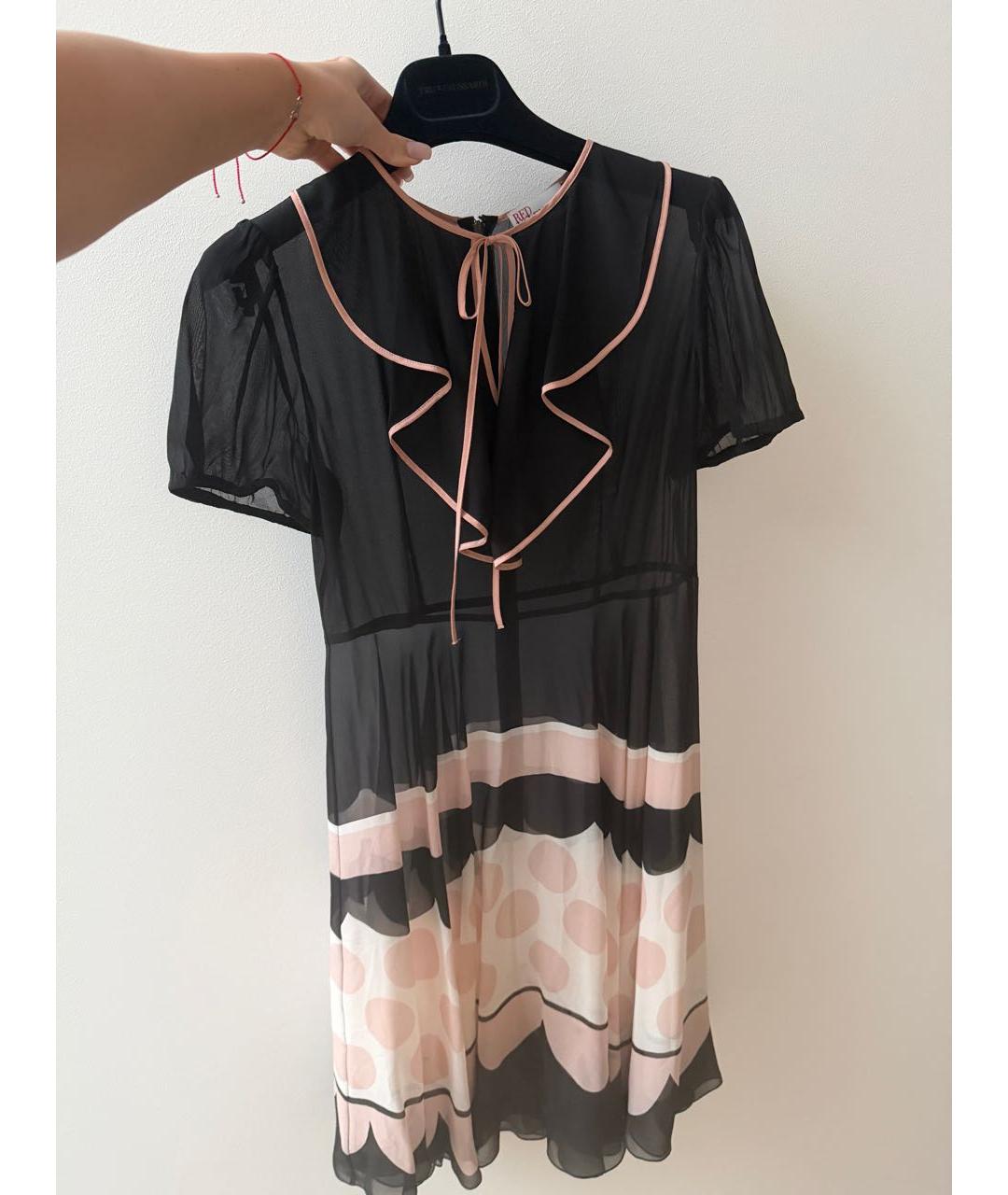 RED VALENTINO Коралловый шелковый сарафан, фото 4