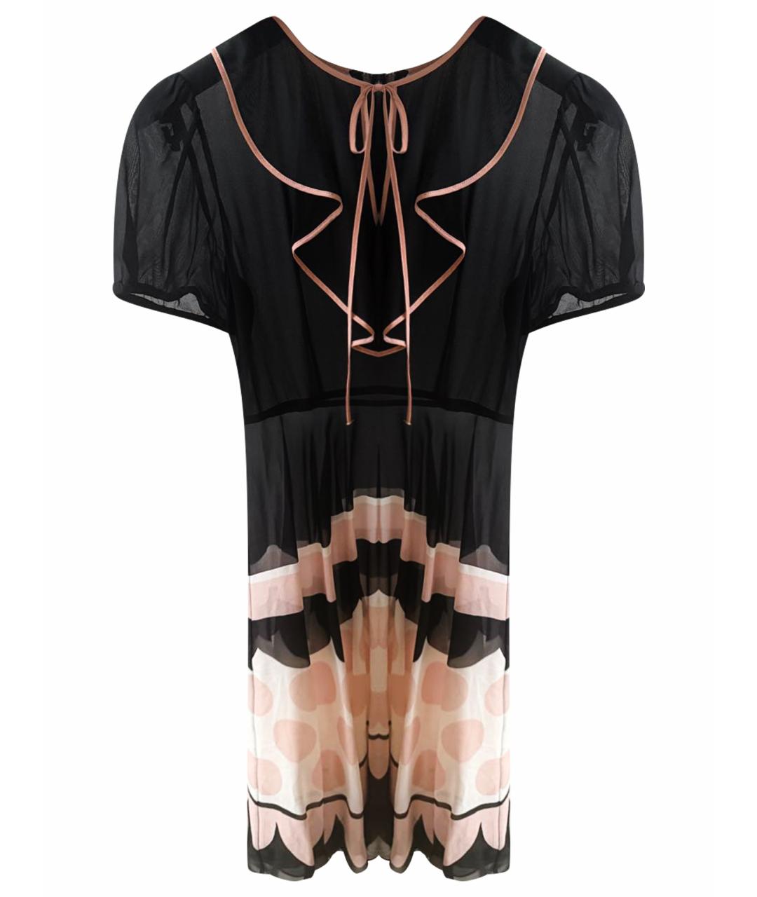 RED VALENTINO Коралловый шелковый сарафан, фото 1