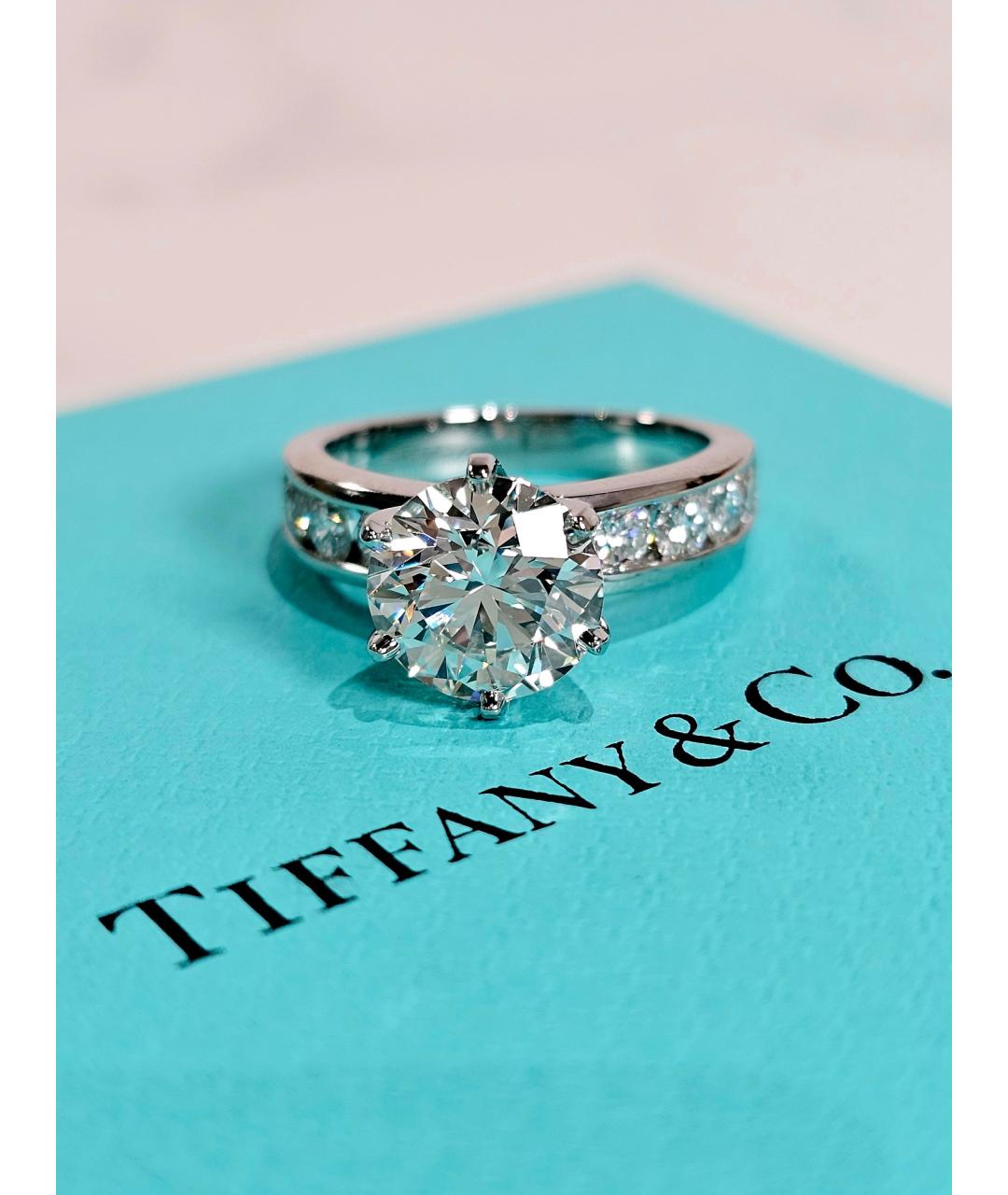 TIFFANY&CO Серебряное платиновое кольцо, фото 3