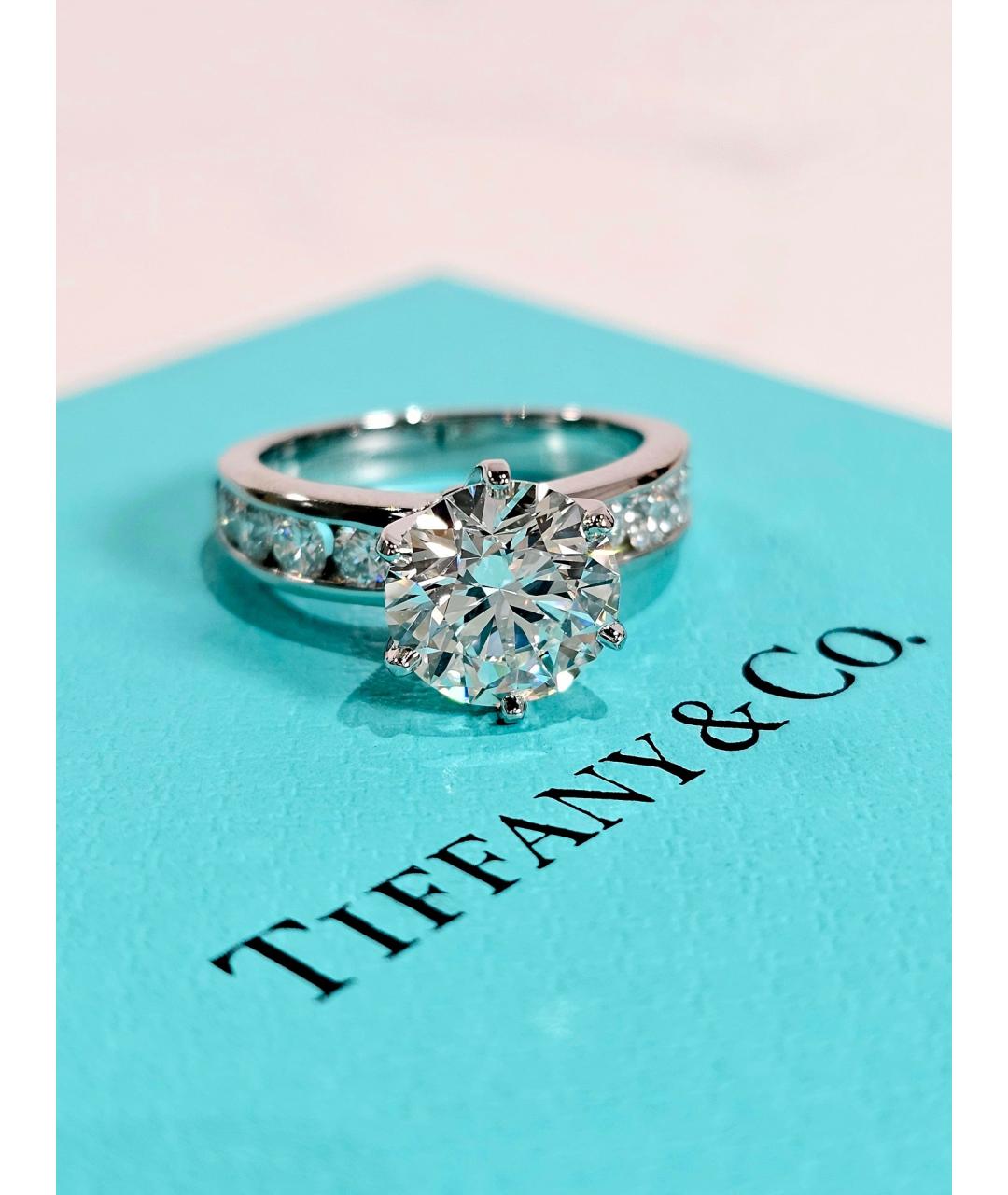 TIFFANY&CO Серебряное платиновое кольцо, фото 4