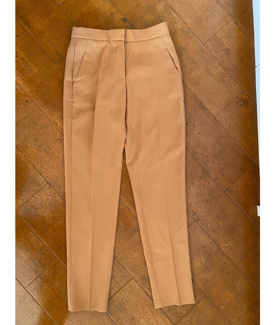STELLA MCCARTNEY Бежевые прямые брюки, фото 4