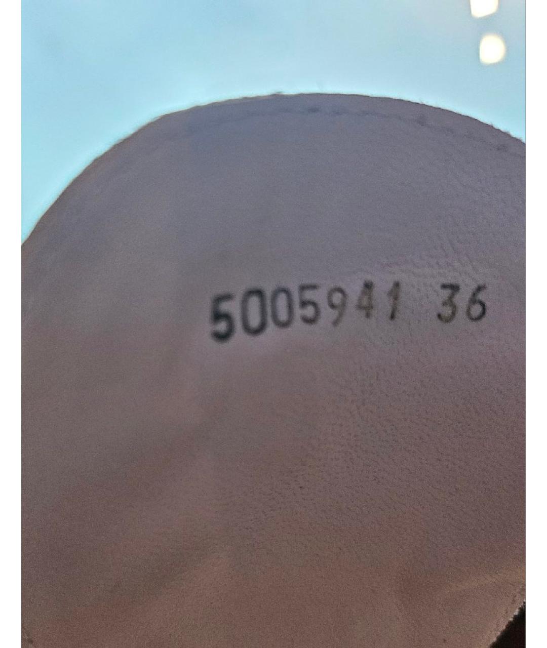 ESCADA Бежевые кожаные босоножки, фото 8