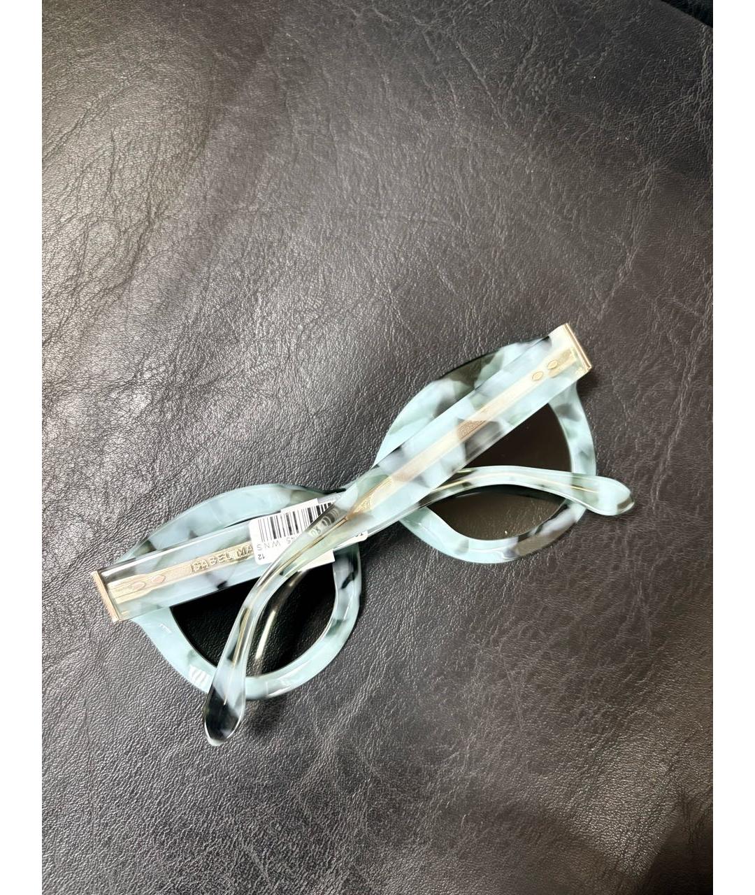 ISABEL MARANT Бирюзовые пластиковые солнцезащитные очки, фото 8