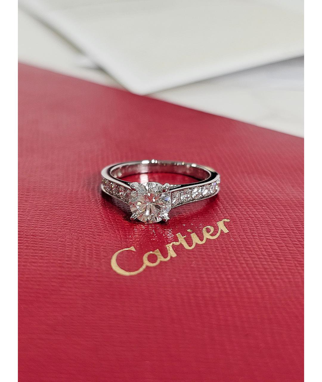 CARTIER Серебряное платиновое кольцо, фото 4