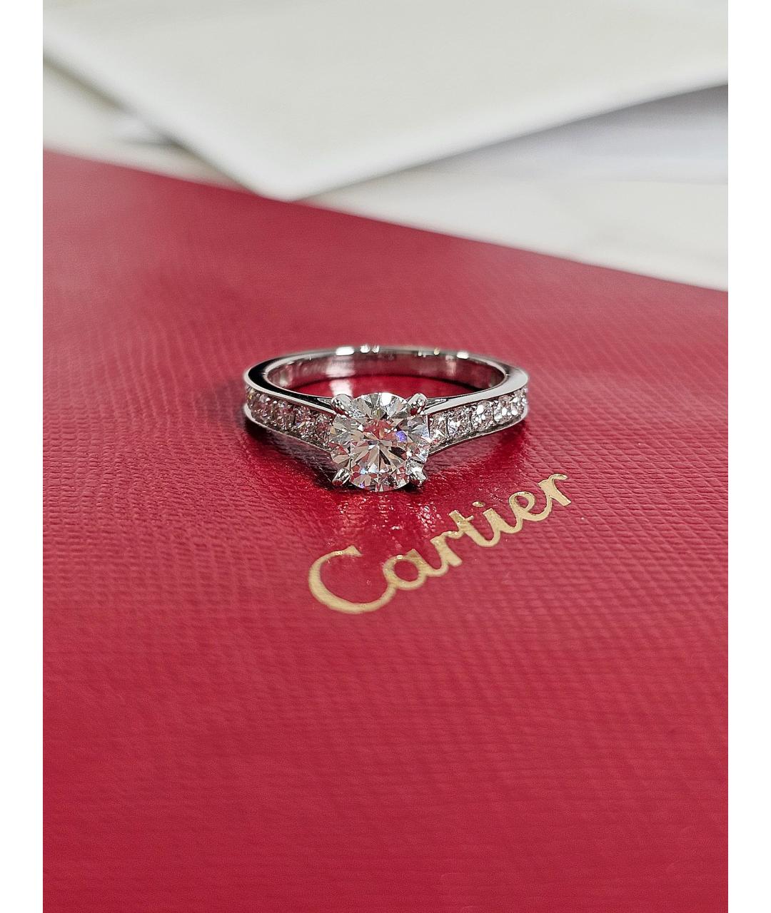 CARTIER Серебряное платиновое кольцо, фото 3
