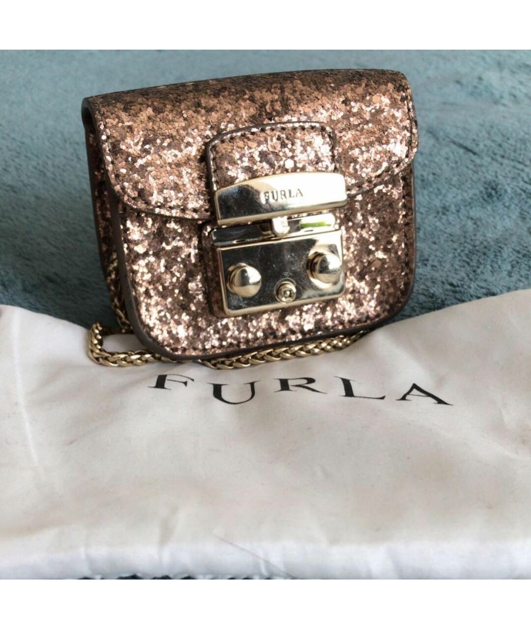 FURLA Коричневая кожаная сумка тоут, фото 2