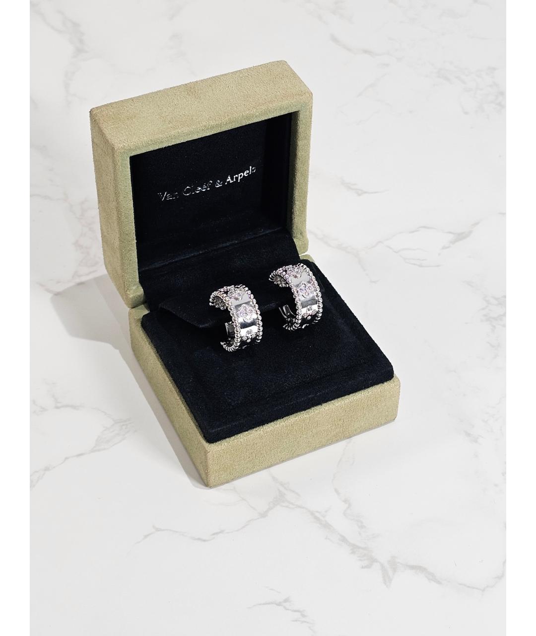 VAN CLEEF & ARPELS Серебряные серьги из белого золота, фото 2