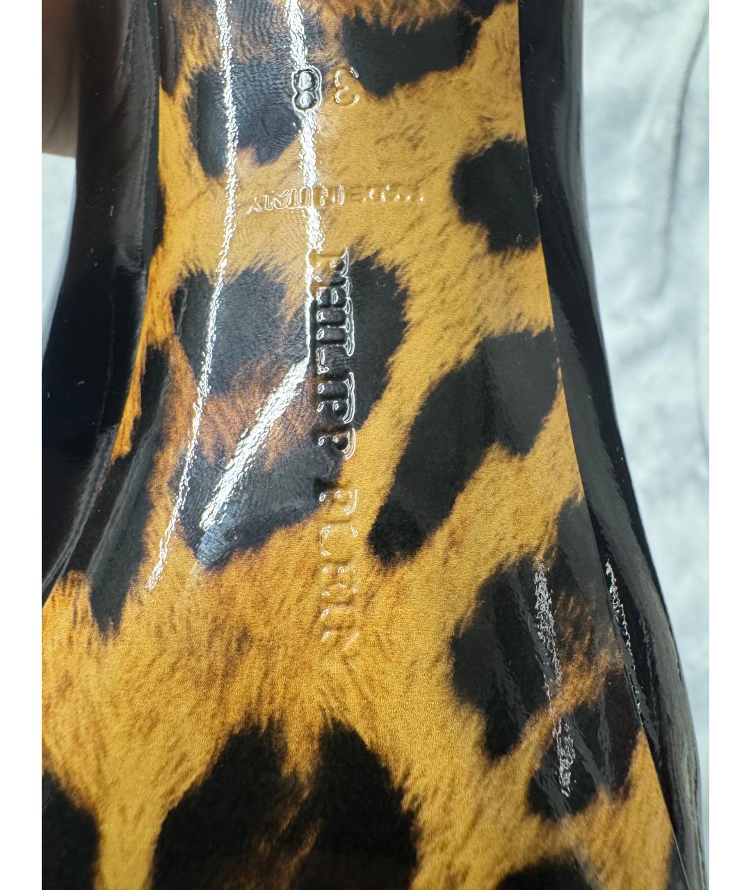 PHILIPP PLEIN Черные туфли из лакированной кожи, фото 6