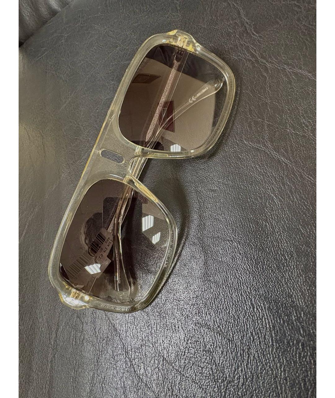 ISABEL MARANT Бежевые пластиковые солнцезащитные очки, фото 5