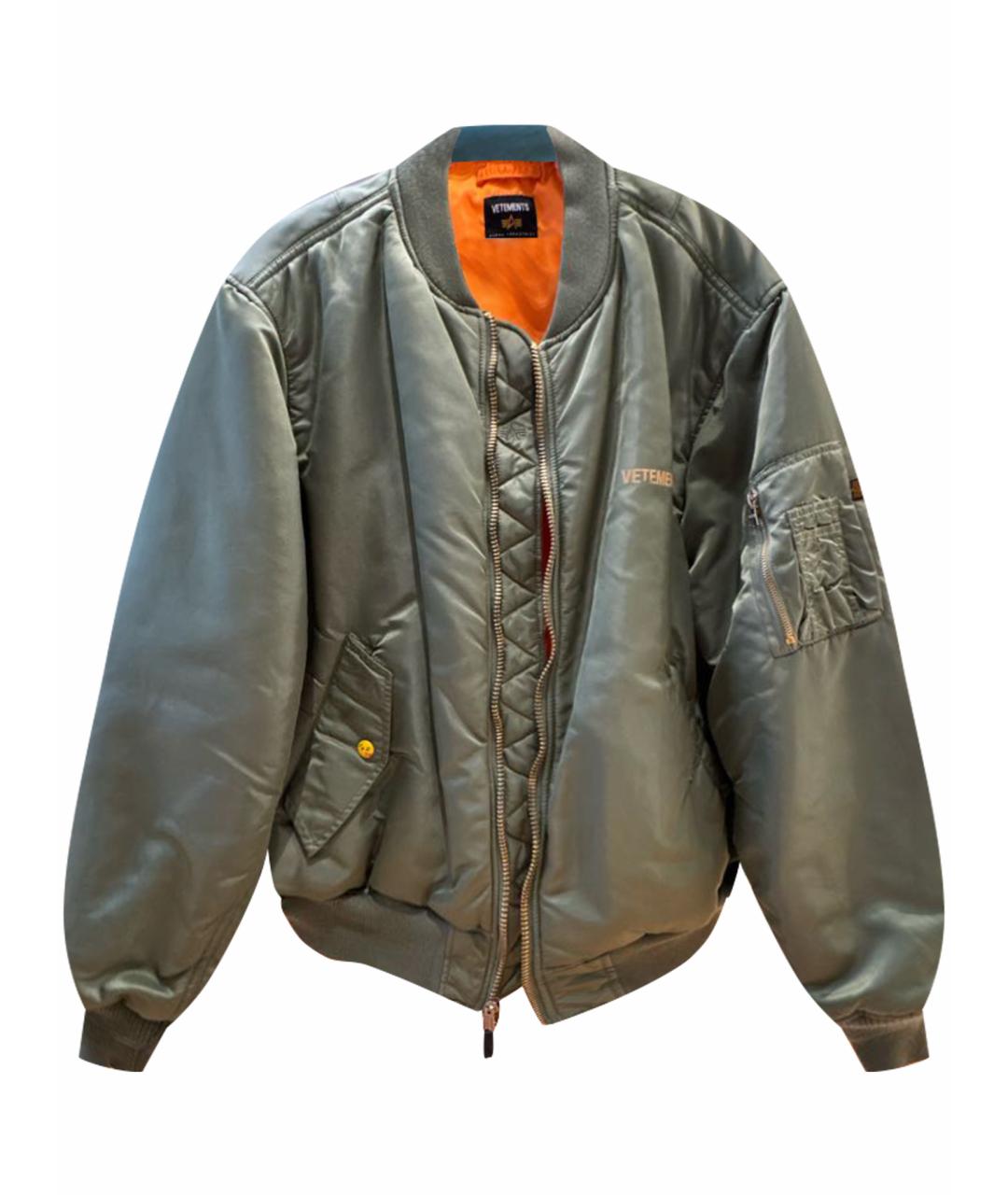 VETEMENTS Хаки полиэстеровая куртка, фото 1