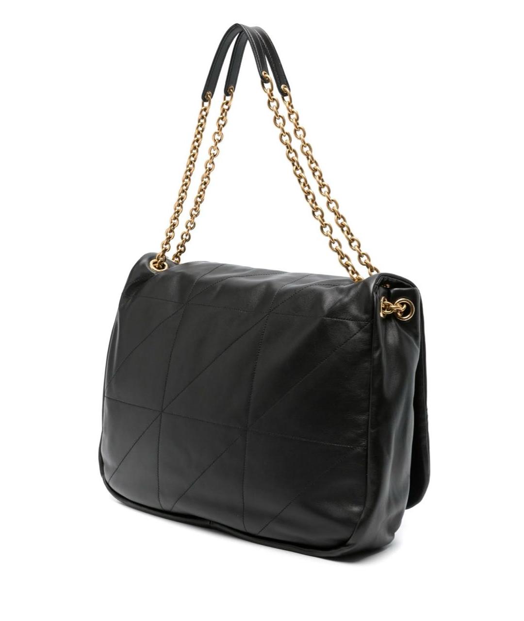 SAINT LAURENT Черная кожаная сумка через плечо, фото 3