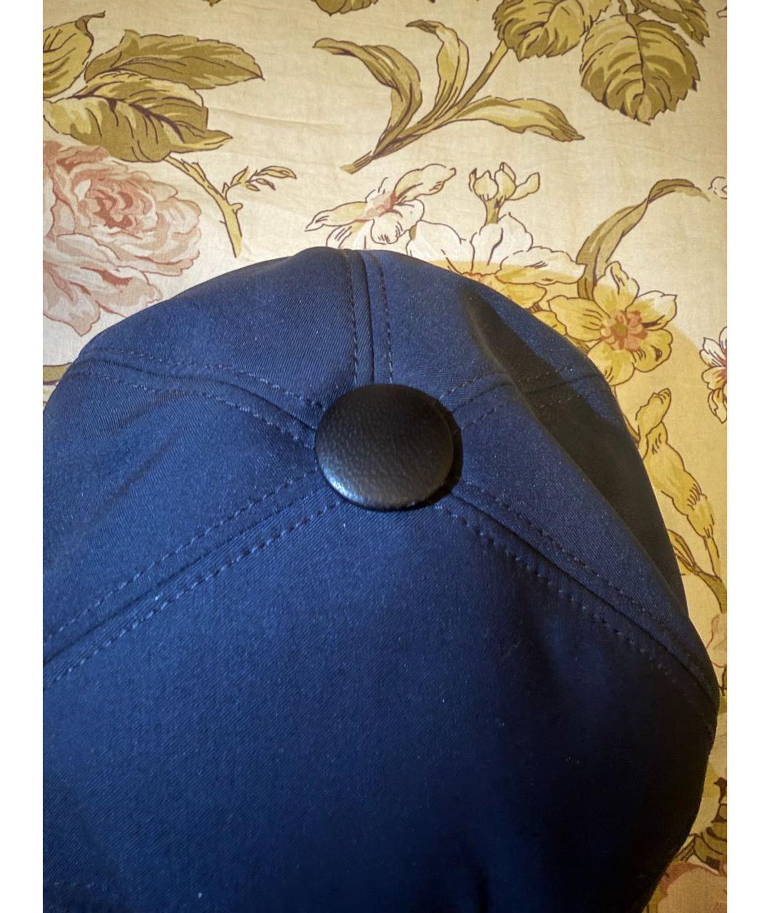 STEFANO RICCI Синяя хлопковая кепка/бейсболка, фото 7