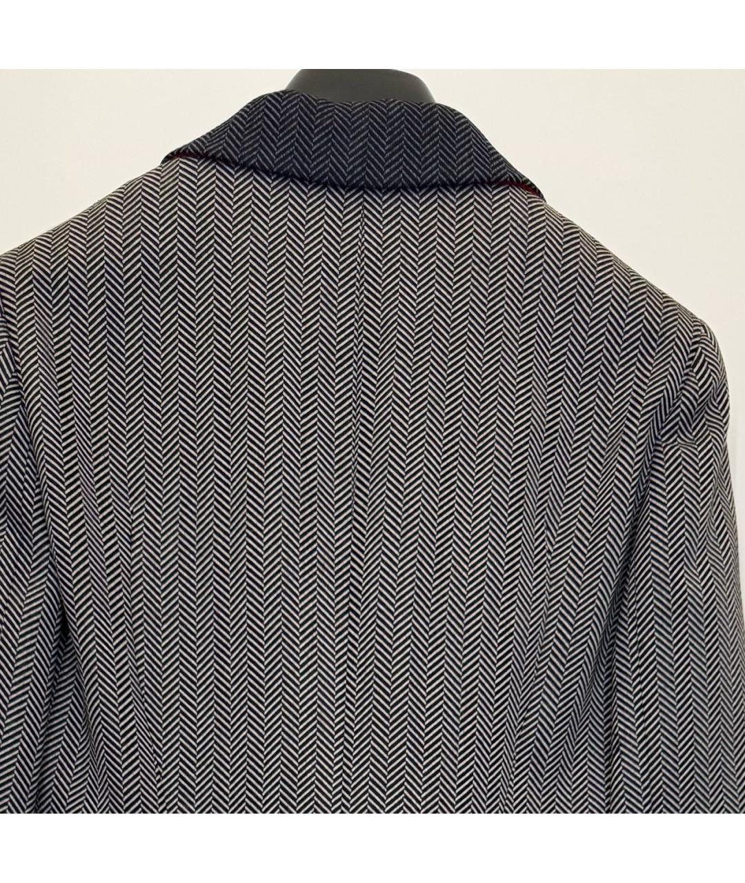 CHRISTIAN DIOR Серое шерстяное пальто, фото 3