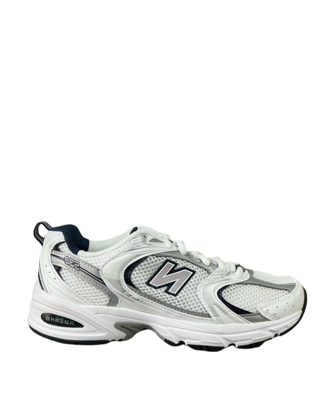 NEW BALANCE Белые текстильные кроссовки, фото 1