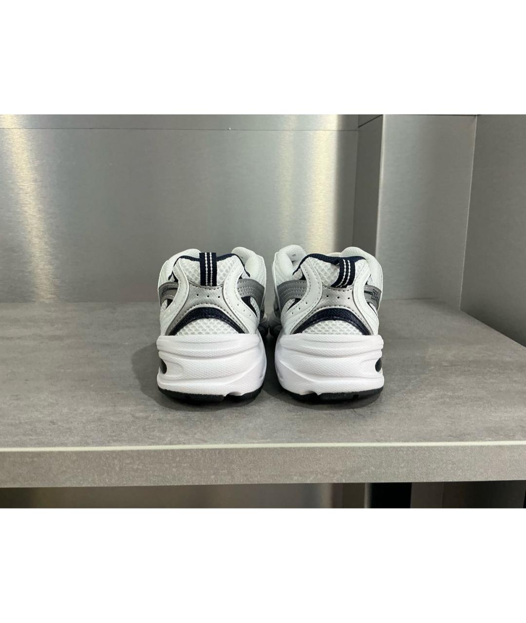 NEW BALANCE Белые текстильные кроссовки, фото 3