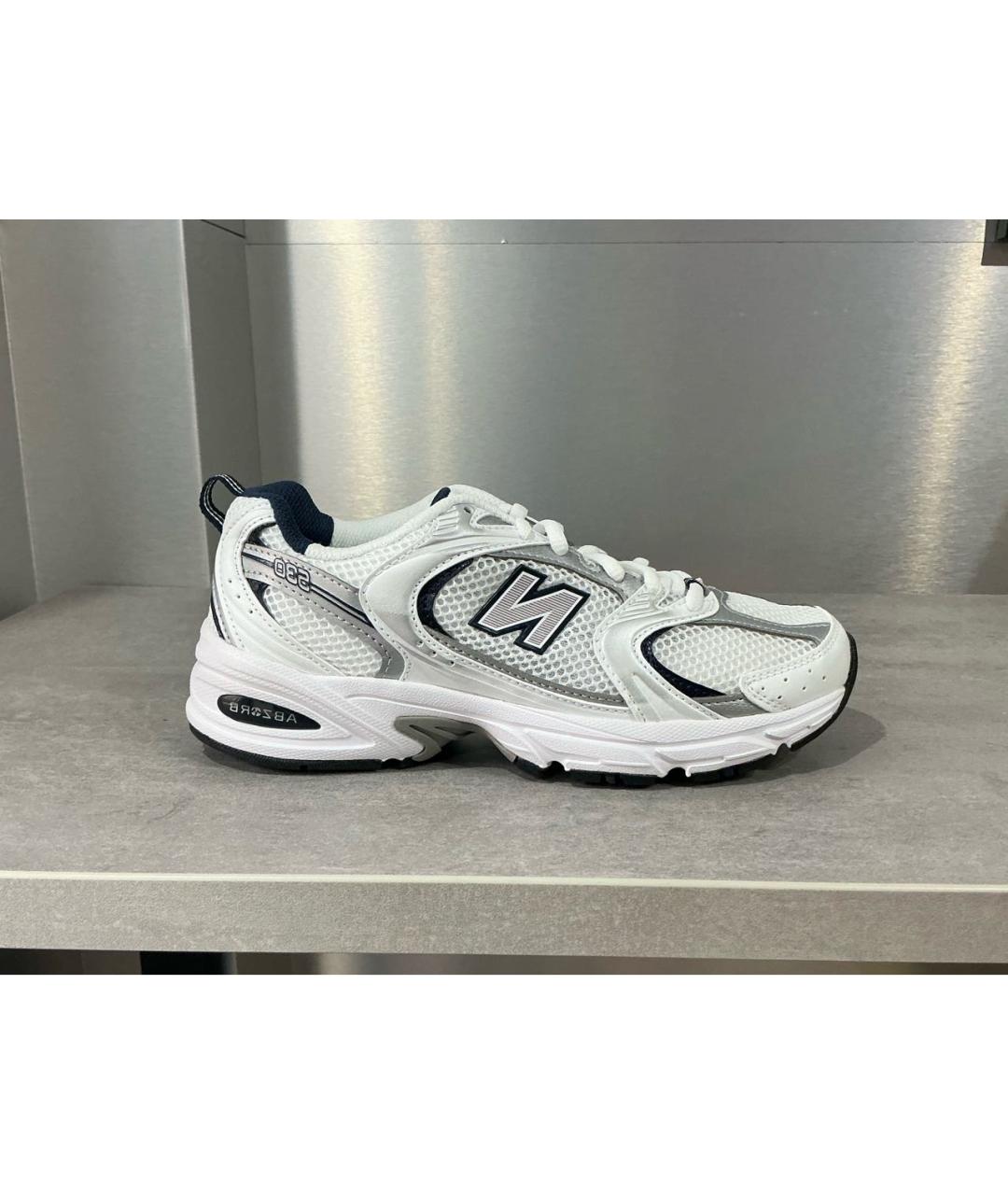 NEW BALANCE Белые текстильные кроссовки, фото 4