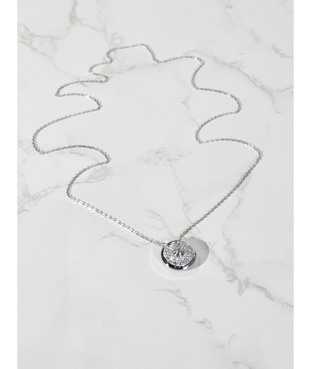 CARTIER Серебряное колье из белого золота, фото 2