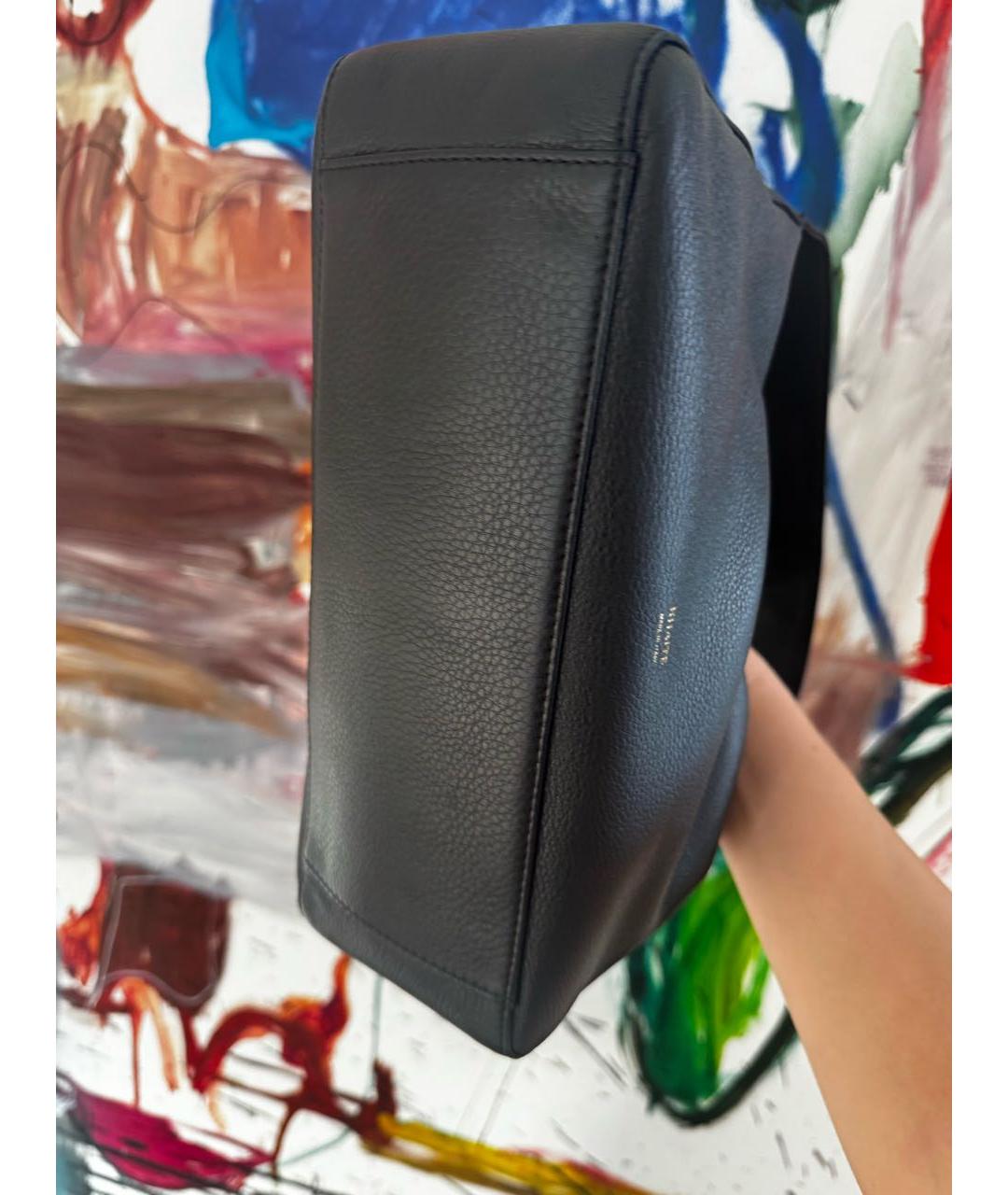 KHAITE Черная кожаная сумка через плечо, фото 4