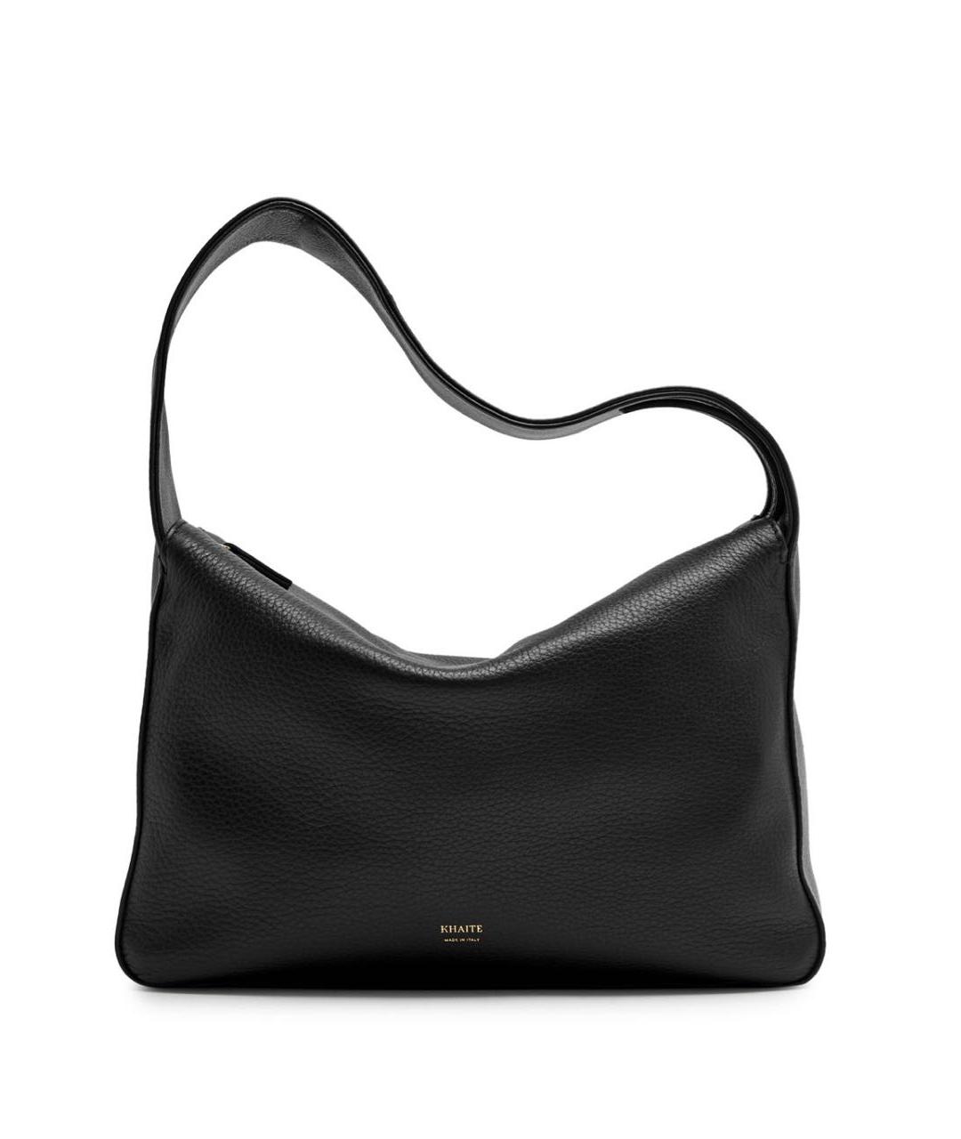 KHAITE Черная кожаная сумка через плечо, фото 9