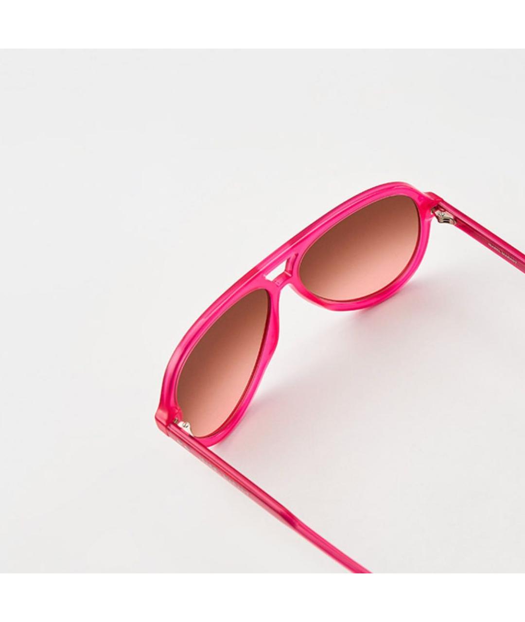 ISABEL MARANT Фуксия пластиковые солнцезащитные очки, фото 2