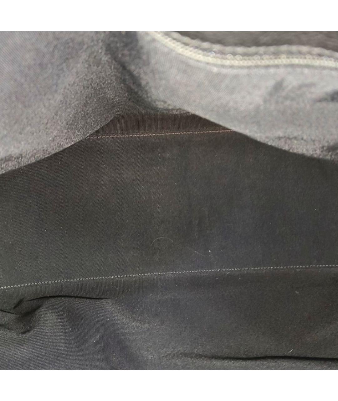 CHANEL Черная кожаная сумка с короткими ручками, фото 3