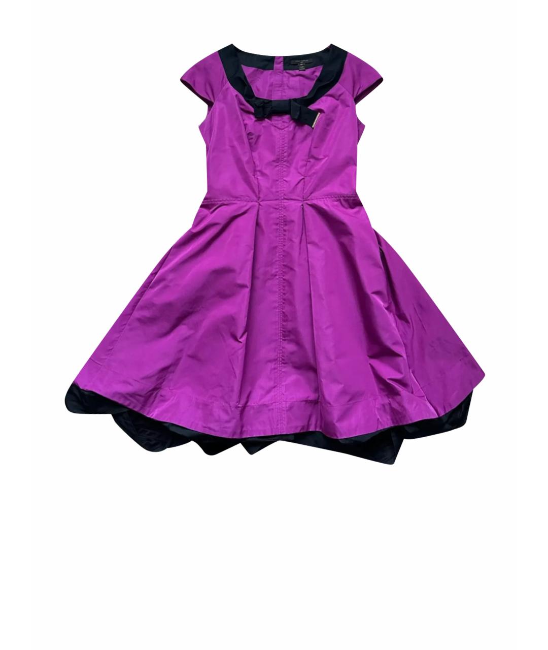 LOUIS VUITTON Розовое полиэстеровое платье, фото 1