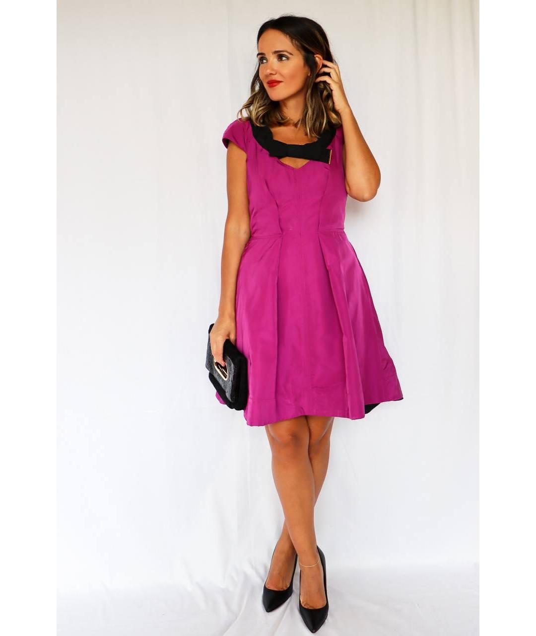 LOUIS VUITTON Розовое полиэстеровое платье, фото 6